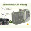 image:imagePecute Expandable Cat Backpack Carrier Backpack for Cats amp Small Dogs Up to 11lbs with 4Side Breathable Mesh MultiEntry amp Lockable Zippers for Travel Hiking Camping  Hands Free GreenGrey with Shade Cover