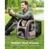 image:imagePecute Expandable Cat Backpack Carrier Backpack for Cats amp Small Dogs Up to 11lbs with 4Side Breathable Mesh MultiEntry amp Lockable Zippers for Travel Hiking Camping  Hands Free GreenKhaki Expandable  Mesh Window