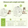 image:imagePecute Expandable Cat Backpack Carrier Backpack for Cats amp Small Dogs Up to 11lbs with 4Side Breathable Mesh MultiEntry amp Lockable Zippers for Travel Hiking Camping  Hands Free GreenBlack