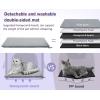 image:imagePecute Expandable Cat Backpack Carrier Backpack for Cats amp Small Dogs Up to 11lbs with 4Side Breathable Mesh MultiEntry amp Lockable Zippers for Travel Hiking Camping  Hands Free GreenPurple