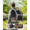 image:imagePecute Expandable Cat Backpack Carrier Backpack for Cats amp Small Dogs Up to 11lbs with 4Side Breathable Mesh MultiEntry amp Lockable Zippers for Travel Hiking Camping  Hands Free GreenKhaki Expandable  Mesh Window