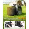 image:imagePecute Expandable Cat Backpack Carrier Backpack for Cats amp Small Dogs Up to 11lbs with 4Side Breathable Mesh MultiEntry amp Lockable Zippers for Travel Hiking Camping  Hands Free GreenGrey