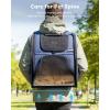 image:imagePecute Expandable Cat Backpack Carrier Backpack for Cats amp Small Dogs Up to 11lbs with 4Side Breathable Mesh MultiEntry amp Lockable Zippers for Travel Hiking Camping  Hands Free GreenBlue