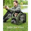 image:imagePecute Expandable Cat Backpack Carrier Backpack for Cats amp Small Dogs Up to 11lbs with 4Side Breathable Mesh MultiEntry amp Lockable Zippers for Travel Hiking Camping  Hands Free GreenGeen