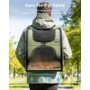 image:imagePecute Expandable Cat Backpack Carrier Backpack for Cats amp Small Dogs Up to 11lbs with 4Side Breathable Mesh MultiEntry amp Lockable Zippers for Travel Hiking Camping  Hands Free GreenGeen
