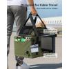 image:imagePecute Top Side Expandable Pet Carrier Airline Approved Dog Cat Carrier Breathable SoftSided with Locking Zippers Pet Travel Bag for Small Dog Cat Leakproof Pee Pad Olive Green