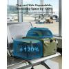 image:imagePecute Top Side Expandable Pet Carrier Airline Approved Dog Cat Carrier Breathable SoftSided with Locking Zippers Pet Travel Bag for Small Dog Cat Leakproof Pee Pad Olive Green