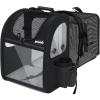image:imagePecute Expandable Cat Backpack Carrier Backpack for Cats amp Small Dogs Up to 11lbs with 4Side Breathable Mesh MultiEntry amp Lockable Zippers for Travel Hiking Camping  Hands Free GreenBlack