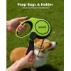 image:imagePecute16ft Retractable Dog Leash with Chew Proof Extender 18 Lightweight Dog Retractable Leash with Poop Bag Holder AntiSlip Grip Leashes for Puppy and Medium Dogs 11lbs66lbs GreenGreen with Chew Proof Cable