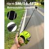 image:imagePecute16ft Retractable Dog Leash with Chew Proof Extender 18 Lightweight Dog Retractable Leash with Poop Bag Holder AntiSlip Grip Leashes for Puppy and Medium Dogs 11lbs66lbs GreenGreen with Chew Proof Cable