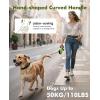 image:imagePecute16ft Retractable Dog Leash with Chew Proof Extender 18 Lightweight Dog Retractable Leash with Poop Bag Holder AntiSlip Grip Leashes for Puppy and Medium Dogs 11lbs66lbs GreenGreen with Chew Proof Cable