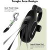 image:imagePecute16ft Retractable Dog Leash with Chew Proof Extender 18 Lightweight Dog Retractable Leash with Poop Bag Holder AntiSlip Grip Leashes for Puppy and Medium Dogs 11lbs66lbs GreenBlack