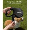 image:imagePecute16ft Retractable Dog Leash with Chew Proof Extender 18 Lightweight Dog Retractable Leash with Poop Bag Holder AntiSlip Grip Leashes for Puppy and Medium Dogs 11lbs66lbs GreenBlack