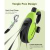 image:imagePecute16ft Retractable Dog Leash with Chew Proof Extender 18 Lightweight Dog Retractable Leash with Poop Bag Holder AntiSlip Grip Leashes for Puppy and Medium Dogs 11lbs66lbs GreenGreen with Chew Proof Cable