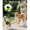 image:imagePecute16ft Retractable Dog Leash with Chew Proof Extender 18 Lightweight Dog Retractable Leash with Poop Bag Holder AntiSlip Grip Leashes for Puppy and Medium Dogs 11lbs66lbs GreenGreen with Chew Proof Cable