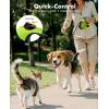 image:imagePecute16ft Retractable Dog Leash with Chew Proof Extender 18 Lightweight Dog Retractable Leash with Poop Bag Holder AntiSlip Grip Leashes for Puppy and Medium Dogs 11lbs66lbs GreenGreen with Chew Proof Cable