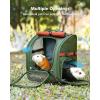 image:imagePecute Small Pet Carrier Breathable Small Animal Carrier with Transparent Bubble amp Steel Frame Safety Lock for Hamster Rabbit Bearded Dragon Guinea Pig Parrot Ideal for Hiking Vet Visits GrayGreen