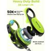 image:imagePecute Retractable Dog Leash with Flashlight 26ft Heavy Duty Retractable Pet Leash with Light OneButton Control AntiTwist Protection Reflective Leashes for Medium Large Pets Dogs Up to 110 lbsGreen with LED light