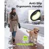 image:imagePecute Retractable Dog Leash with Flashlight 26ft Heavy Duty Retractable Pet Leash with Light OneButton Control AntiTwist Protection Reflective Leashes for Medium Large Pets Dogs Up to 110 lbsBlack with LED light