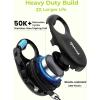 image:imagePecute Retractable Dog Leash with Flashlight 26ft Heavy Duty Retractable Pet Leash with Light OneButton Control AntiTwist Protection Reflective Leashes for Medium Large Pets Dogs Up to 110 lbsBlack with LED light