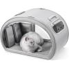image:imagePecute Cat Cooling House with Cooling Mat for Small Dogs Indoor Cat Bed with Insulation and 6 Builtin ice Packs Foldable Transparent Window Outdoor Cat House for Small Pets Under 132lbs M Gray
