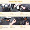 image:imagePecute HeavyDuty Dog Car Seat amp Back Seat Extender Hard PVC Support for Large Dogs up to 330 lbs  Cars SUVs amp Trucks  ScratchResistant Sofa Leather amp Breathable Mesh for Safe Stable Road Trips