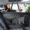 image:imagePecute HeavyDuty Dog Car Seat amp Back Seat Extender Hard PVC Support for Large Dogs up to 330 lbs  Cars SUVs amp Trucks  ScratchResistant Sofa Leather amp Breathable Mesh for Safe Stable Road Trips