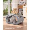 image:imagePecute Cat Cooling House with Cooling Mat for Small Dogs Indoor cat bed with insulation and 6 builtin ice packs Foldable Transparent Window Outdoor Cat House for Medium Pets Under 176lbs L GrayGray