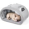 image:imagePecute Cat Cooling House with Cooling Mat for Small Dogs Indoor cat bed with insulation and 6 builtin ice packs Foldable Transparent Window Outdoor Cat House for Medium Pets Under 176lbs L GrayGray