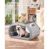 image:imagePecute Cat Cooling House with Cooling Mat for Small Dogs Indoor cat bed with insulation and 6 builtin ice packs Foldable Transparent Window Outdoor Cat House for Medium Pets Under 176lbs L GrayGray