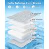 image:imagePecute Cat Cooling House with Cooling Mat for Small Dogs Indoor cat bed with insulation and 6 builtin ice packs Foldable Transparent Window Outdoor Cat House for Medium Pets Under 176lbs L GrayGray