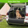 image:imageSUV Cargo Liner for Dogs Upgraded Scratchproof Leather 1417 Heightened Side Flaps 5315 x4055 Waterproof NonSlip Trunk Liner with Bumper Flap Universal Fit for SUVs Sedans Vans 3Row SUV