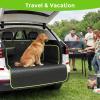 image:imageSUV Cargo Liner for Dogs Upgraded Scratchproof Leather 1417 Heightened Side Flaps 5315 x4055 Waterproof NonSlip Trunk Liner with Bumper Flap Universal Fit for SUVs Sedans Vans 3Row SUV