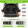 image:imageSUV Cargo Liner for Dogs Upgraded Scratchproof Leather 1417 Heightened Side Flaps 5315 x4055 Waterproof NonSlip Trunk Liner with Bumper Flap Universal Fit for SUVs Sedans Vans 3Row SUV