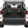 image:imageSUV Cargo Liner for Dogs Upgraded Scratchproof Leather 1417 Heightened Side Flaps 5315 x4055 Waterproof NonSlip Trunk Liner with Bumper Flap Universal Fit for SUVs Sedans Vans 3Row SUV