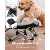 image:imagePecute Foldable Elevated Dog Bed with Sturdy Wire FramePortable Folding Pet Cot for Small DogBreathable Outdoor Dog Bed with NoSlip Feet amp Cooling MatChewProofTravelPatios OutdoorIndoorXLMwith Cooling Blanket