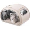 image:imagePecute Cat Cooling House with Cooling Mat for Small Dogs Indoor Cat bed with insulation and 6 builtin ice packs Foldable Transparent Window Outdoor Cat House for Small Pets Under 132lbs Cream MCream