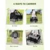 image:imagePecute Cat Carrier Dog Carrier XL up to 18lbs Pet Travel Handbag with Foldable Bowl Breathable Mesh Fabric Suitable for LongShort Trips Camping Outdoor Travel