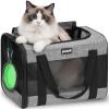 image:imagePecute Cat Carrier Dog Carrier XL up to 18lbs Pet Travel Handbag with Foldable Bowl Breathable Mesh Fabric Suitable for LongShort Trips Camping Outdoor Travel