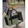 image:imagePecute Pet Carrier for Cat up to 15lbs Stable 5mm Steel Frame SoftSided Dog Carrier Anxiety Relief Hidden Privacy Partition Safe Pet Carrier for Car Travel Washable Foldable Dark Green XLGreen Regular