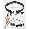 image:imagePecute Hands Free Running Leash for Large Dog Waist Leash for Dog Walking with Pouch Removable Shock Absorbing Bungee Thickened Lumbar pad amp Comfortable Dual Handles Training for 33120lbs DogsBlack