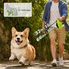 image:imagePecute 32ft Retractable Dog Leash with Reflective Strips 360 TangleFree OneButton Control amp Sturdiness Nylon Material Long Leash Retractable with Poop Bag Holder for Small Medium DogGreen