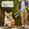 image:imagePecute 32ft Retractable Dog Leash with Reflective Strips 360 TangleFree OneButton Control amp Sturdiness Nylon Material Long Leash Retractable with Poop Bag Holder for Small Medium DogGreen
