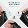 image:imagePecute 32ft Retractable Dog Leash with Reflective Strips 360 TangleFree OneButton Control amp Sturdiness Nylon Material Long Leash Retractable with Poop Bag Holder for Small Medium DogBlack