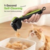 image:imagePecute SelfCleaning Undercoat Rake for Dogs and Cats 304 Stainless Steel Dematting Deshedding Tool Combo Deshedding Brush for Thick Double Coats Long Hair with Dense Undercoats Heavy Shedding