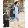 image:imagePecute Cat Backpack Carrier Large Space Cat Bubble Backpack Breathable Cat Carrier Shaded Dog Backpack Carrier Ergonomic 3D Design for Travel Hiking Walk GreenonGreen Color BlockingGrayonGray Color Blocking
