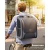image:imagePecute Cat Backpack Carrier Large Space Cat Bubble Backpack Breathable Cat Carrier Shaded Dog Backpack Carrier Ergonomic 3D Design for Travel Hiking Walk GreenonGreen Color BlockingGrayonGray Color Blocking