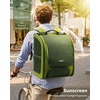 image:imagePecute Cat Backpack Carrier Large Space Cat Bubble Backpack Breathable Cat Carrier Shaded Dog Backpack Carrier Ergonomic 3D Design for Travel Hiking Walk GreenonGreen Color BlockingGreenonGreen Color Blocking