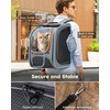 image:imagePecute Cat Backpack Carrier Large Space Cat Bubble Backpack Breathable Cat Carrier Shaded Dog Backpack Carrier Ergonomic 3D Design for Travel Hiking Walk GreenonGreen Color BlockingGrayonGray Color Blocking