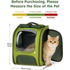 image:imagePecute Cat Backpack Carrier Large Space Cat Bubble Backpack Breathable Cat Carrier Shaded Dog Backpack Carrier Ergonomic 3D Design for Travel Hiking Walk GreenonGreen Color BlockingGreenonGreen Color Blocking